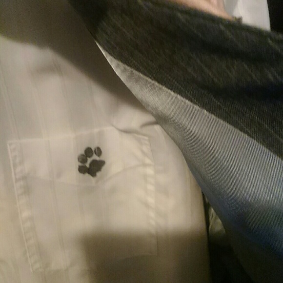 Vintage 3 pc. CAT vest/paw print shirt & tie - Picture 5 of 8